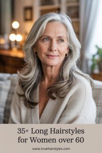 Long Hairstyles for Women Over 60